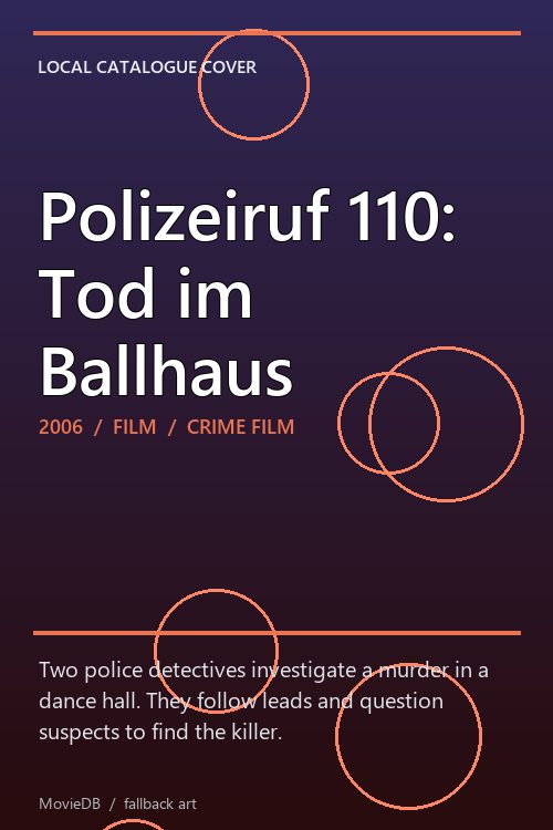 Polizeiruf 110: Tod im Ballhaus poster
