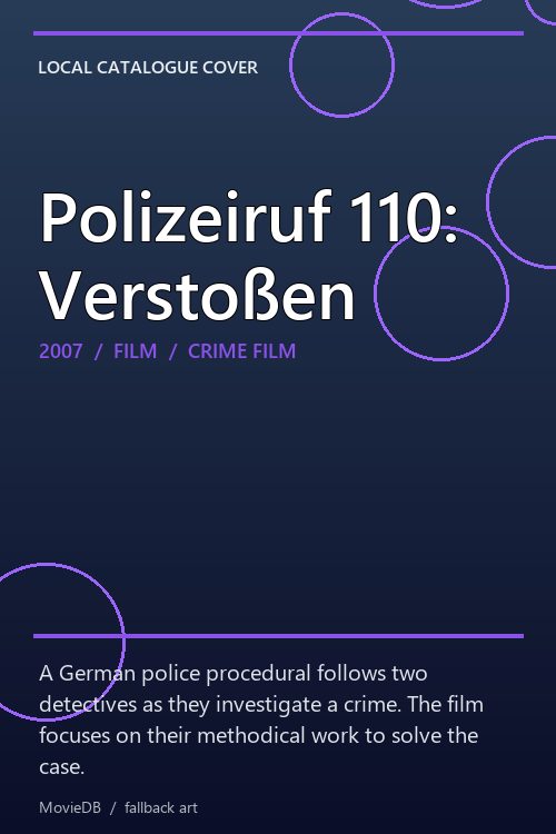 Polizeiruf 110: Verstoßen poster
