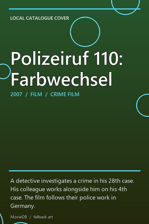 Polizeiruf 110: Farbwechsel poster