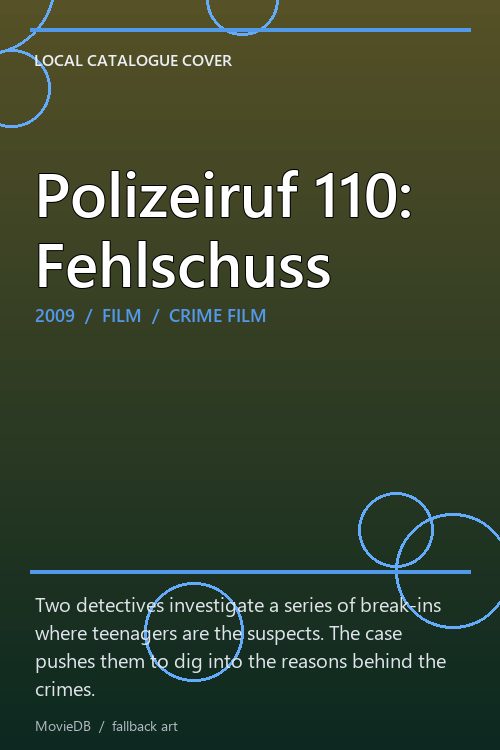 Polizeiruf 110: Fehlschuss poster