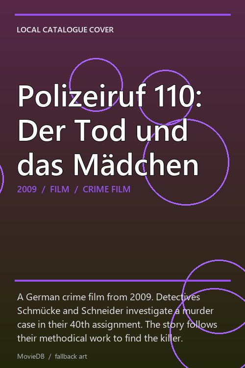 Polizeiruf 110: Der Tod und das Mädchen poster
