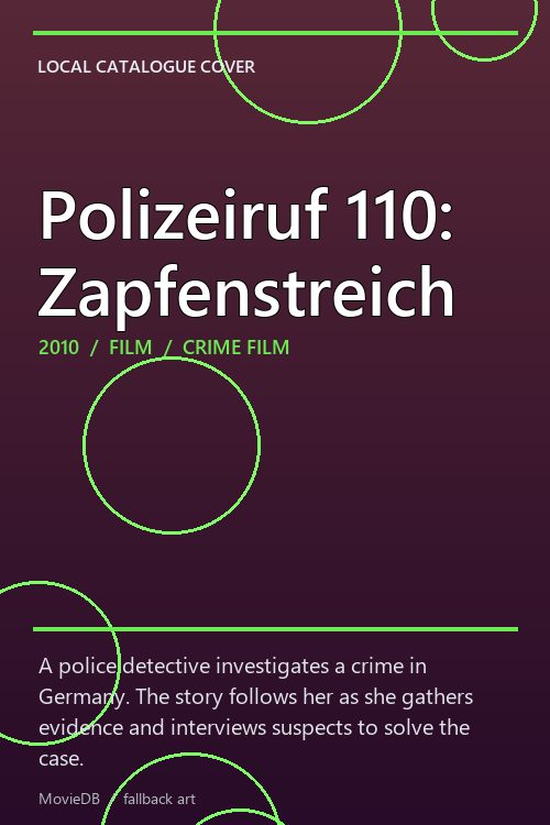 Polizeiruf 110: Zapfenstreich poster
