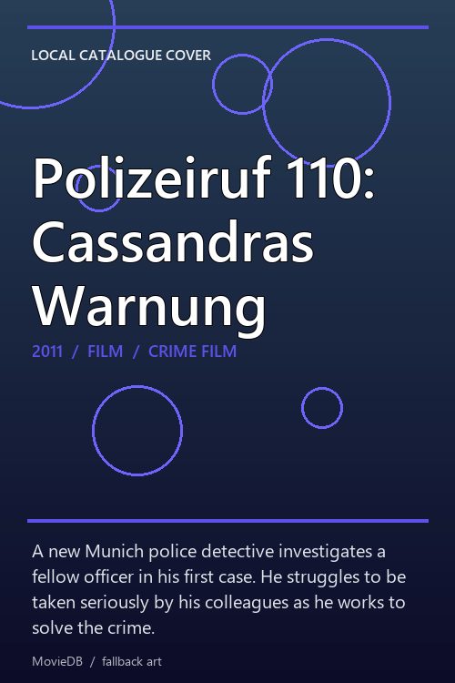 Polizeiruf 110: Cassandras Warnung poster