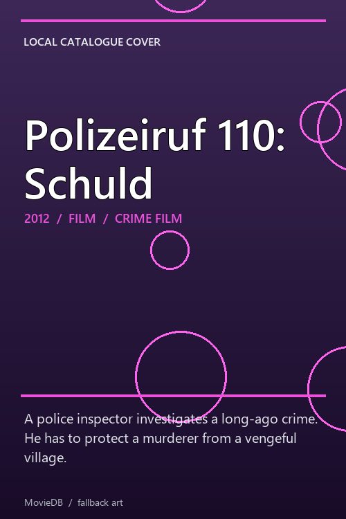 Polizeiruf 110: Schuld poster
