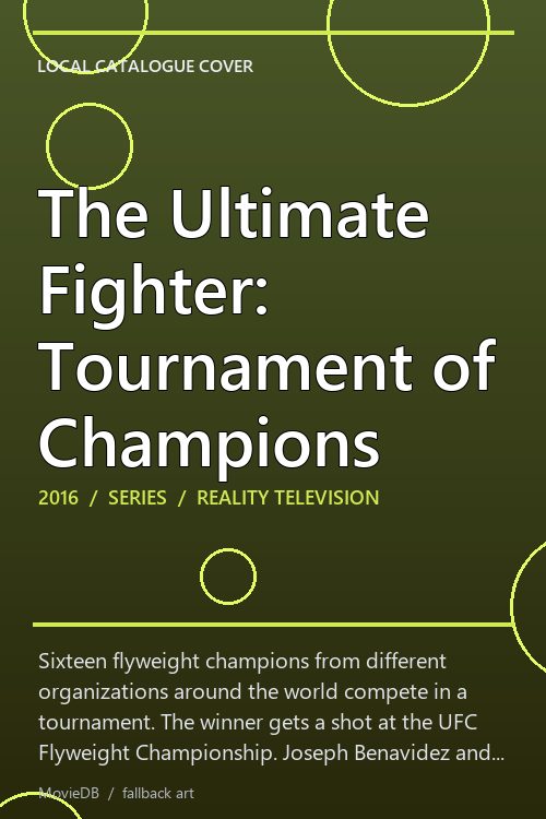The Ultimate Fighter: Tournament of Champions poster