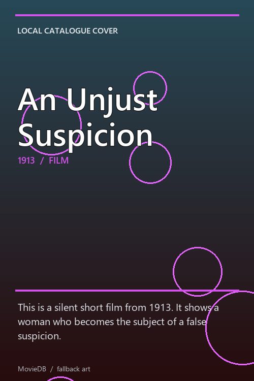 An Unjust Suspicion poster