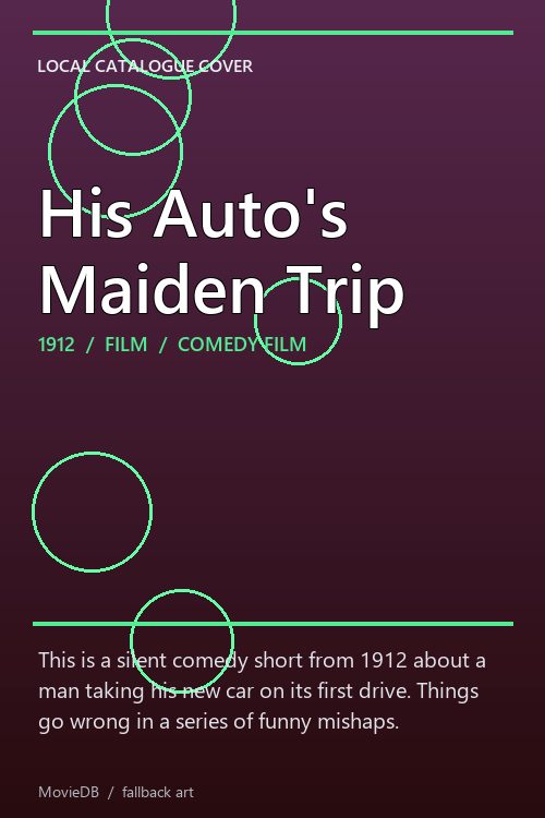 His Auto's Maiden Trip poster