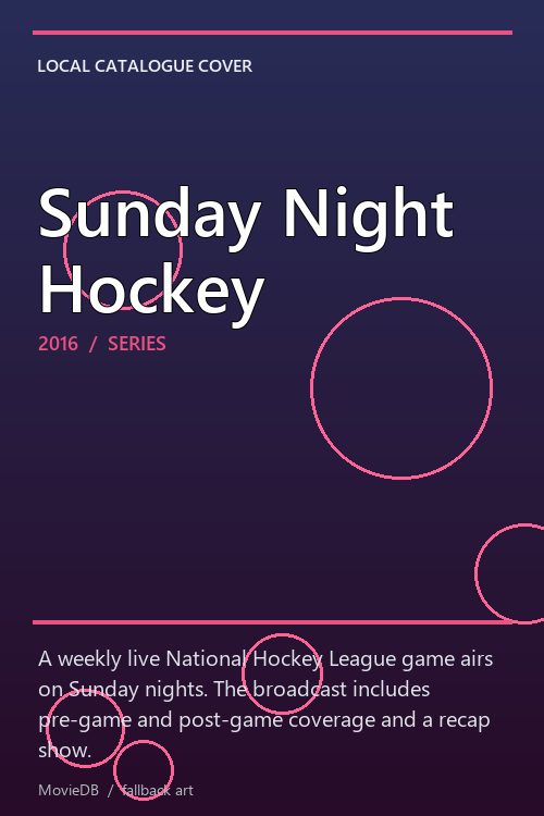 Sunday Night Hockey poster