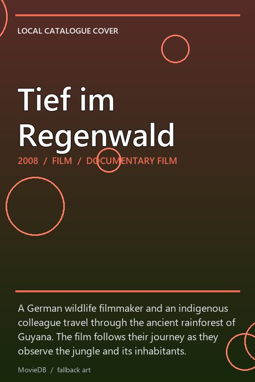 Tief im Regenwald poster