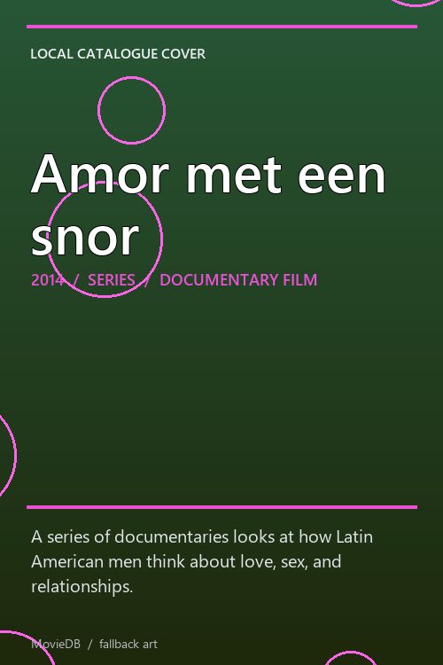 Amor met een snor poster