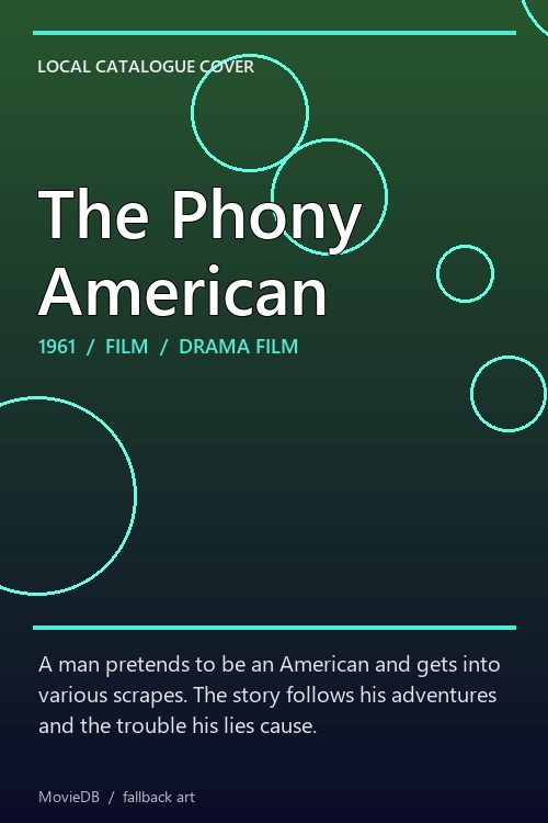 The Phony American poster