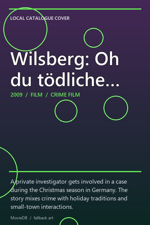 Wilsberg: Oh du tödliche… poster