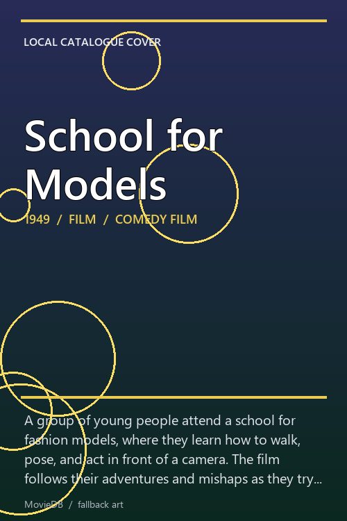 School for Models poster