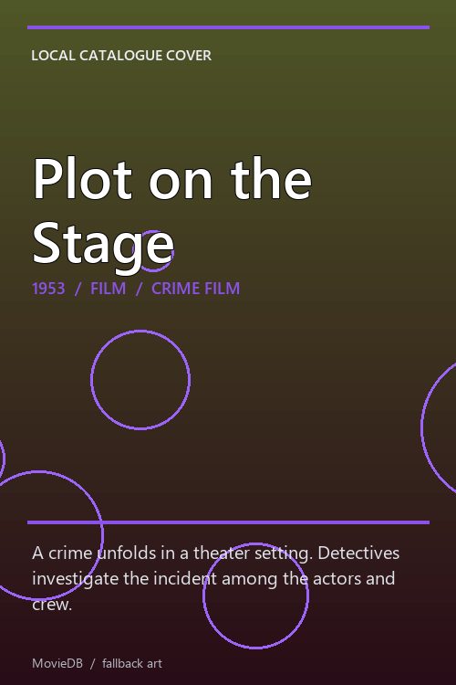 Plot on the Stage poster