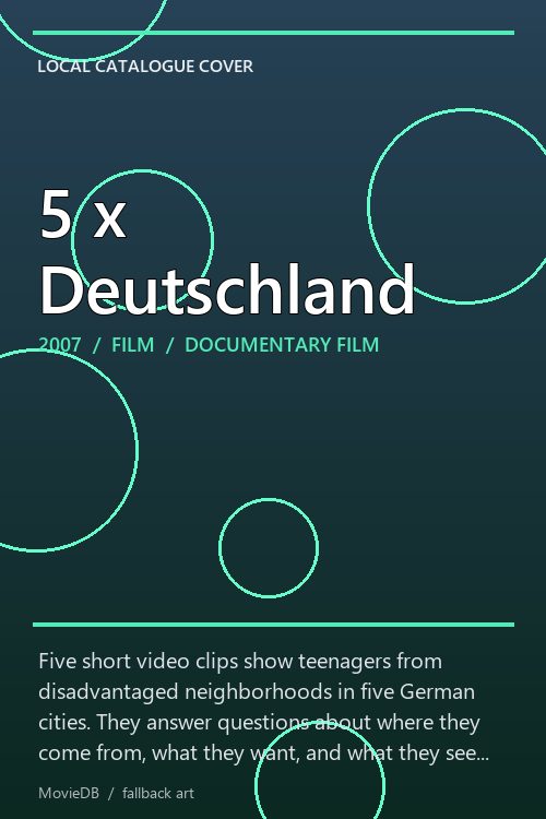5 x Deutschland poster