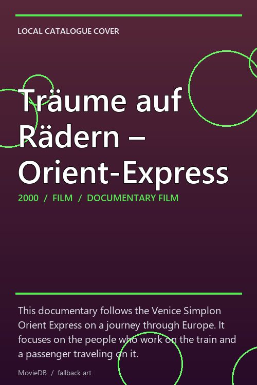 Träume auf Rädern – Orient-Express poster