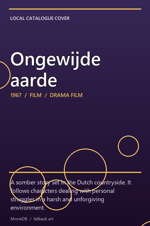Ongewijde aarde poster
