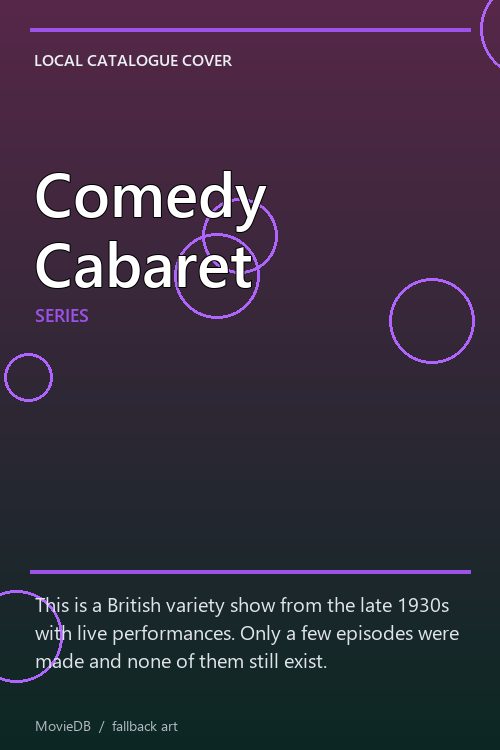 Comedy Cabaret poster