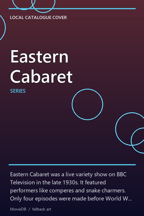 Eastern Cabaret poster