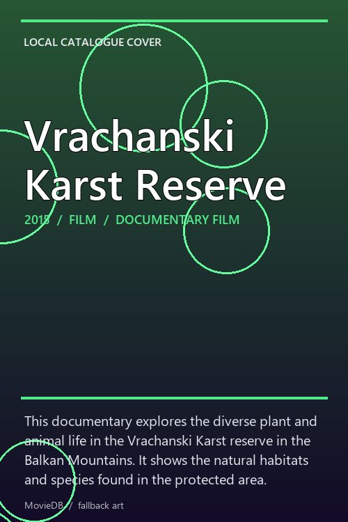 Vrachanski Karst Reserve poster