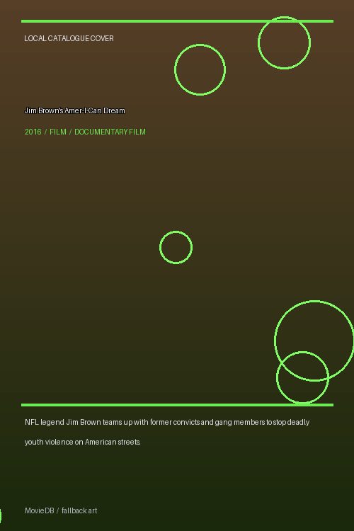Jim Brown's Amer-I-Can Dream poster