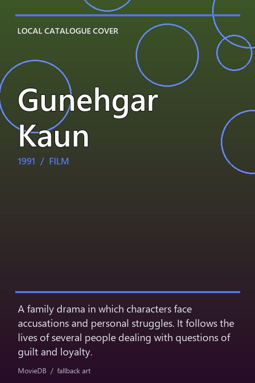 Gunehgar Kaun poster