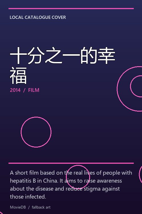 十分之一的幸福 poster