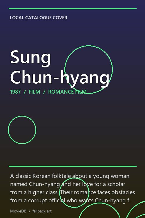 Sung Chun-hyang poster