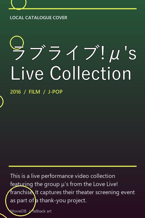 ラブライブ!μ's Live Collection poster