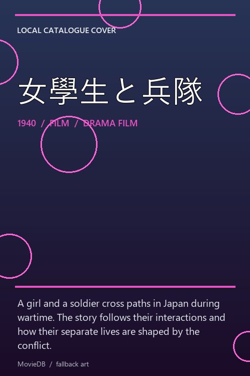 女學生と兵隊 poster