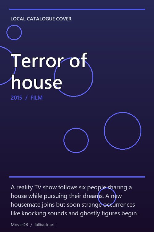 Terror of house poster
