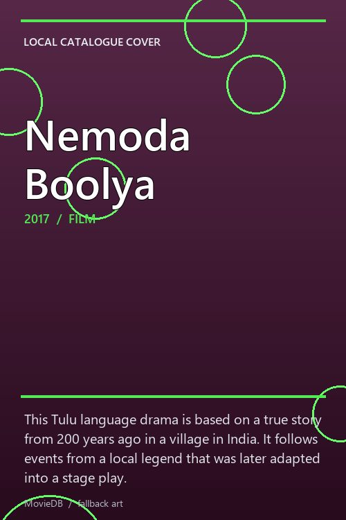 Nemoda Boolya poster
