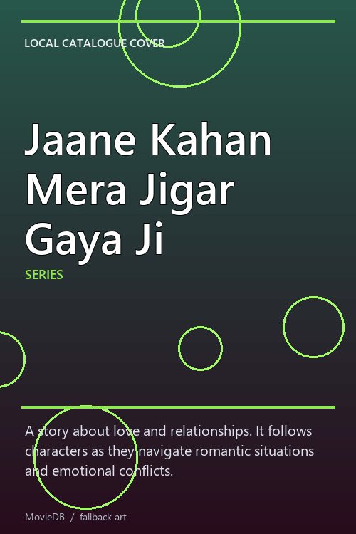 Jaane Kahan Mera Jigar Gaya Ji poster
