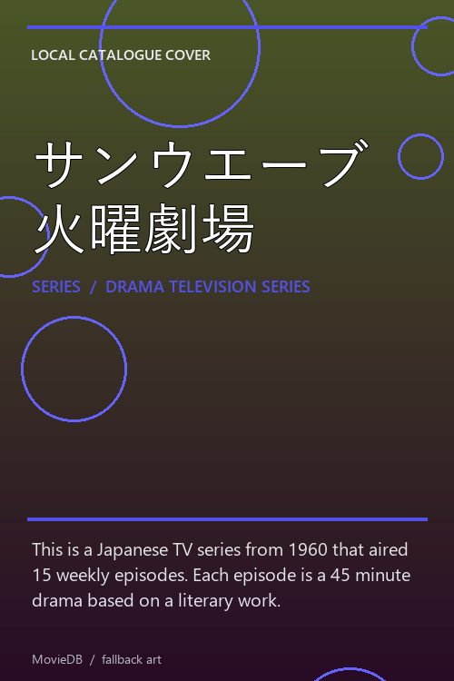 サンウエーブ火曜劇場 poster