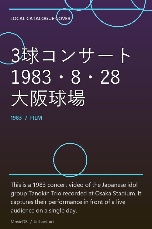3球コンサート 1983・8・28 大阪球場 poster