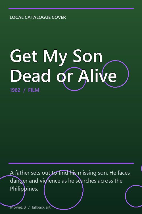 Get My Son Dead or Alive poster