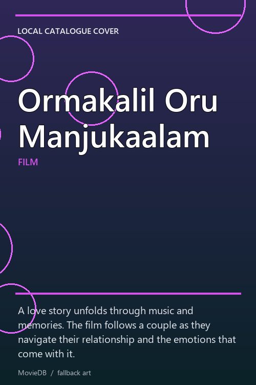 Ormakalil Oru Manjukaalam poster