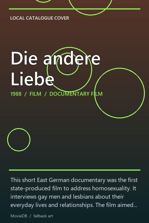 Die andere Liebe poster