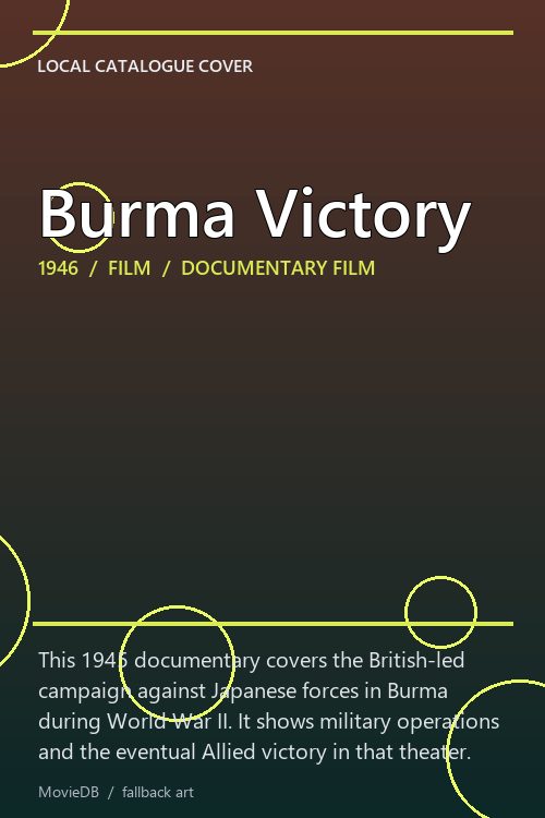 Burma Victory poster