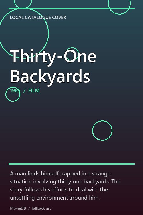 Thirty-One Backyards poster