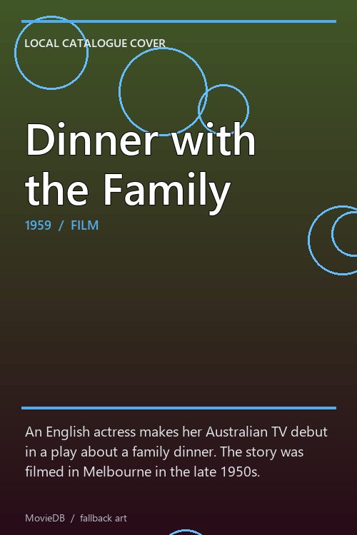 Dinner with the Family poster