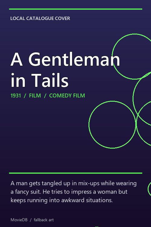 A Gentleman in Tails poster