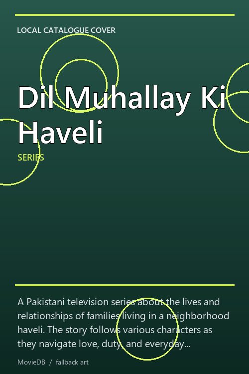 Dil Muhallay Ki Haveli poster