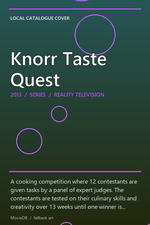 Knorr Taste Quest poster