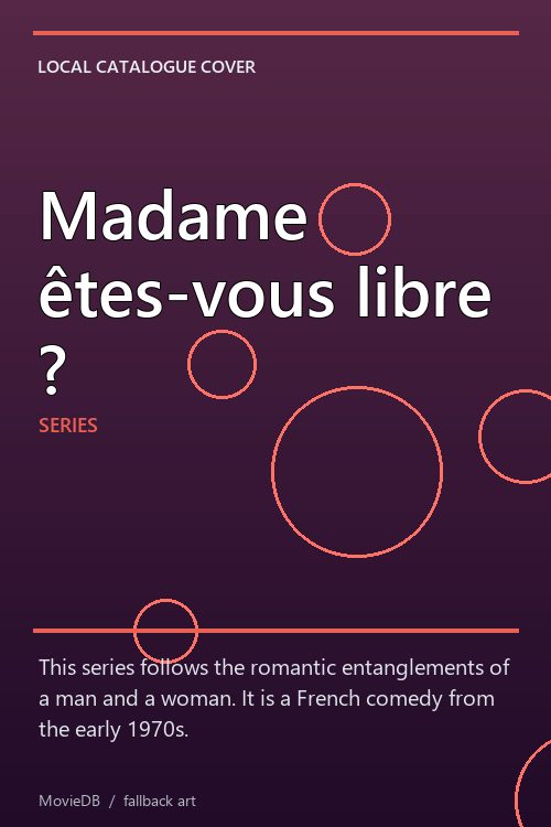 Madame êtes-vous libre ? poster