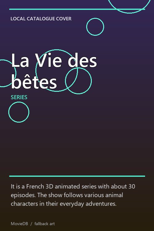 La Vie des bêtes poster