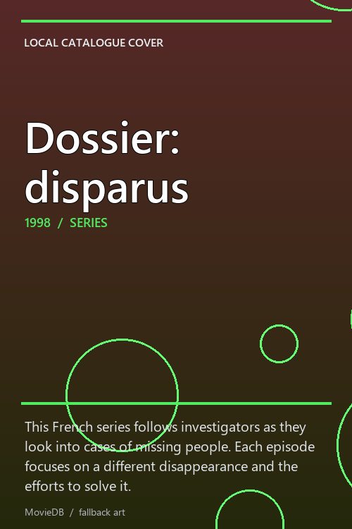 Dossier: disparus poster
