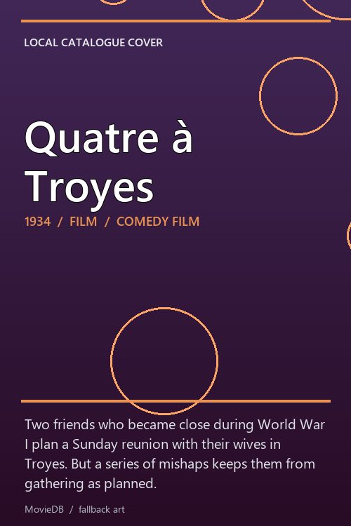 Quatre à Troyes poster