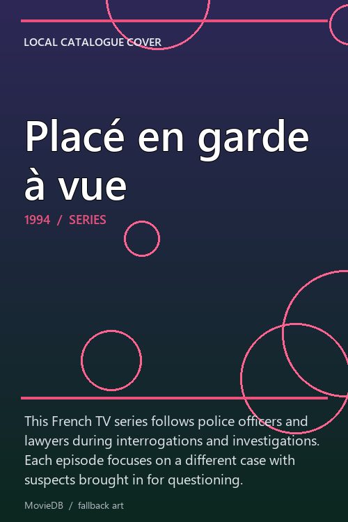Placé en garde à vue poster