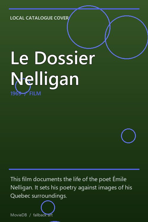 Le Dossier Nelligan poster